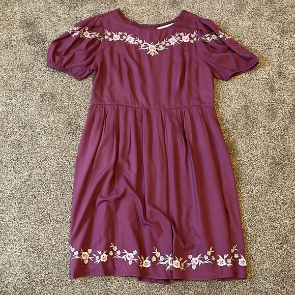 Rosedale dress, dark rose,1X - Picture 6 of 8